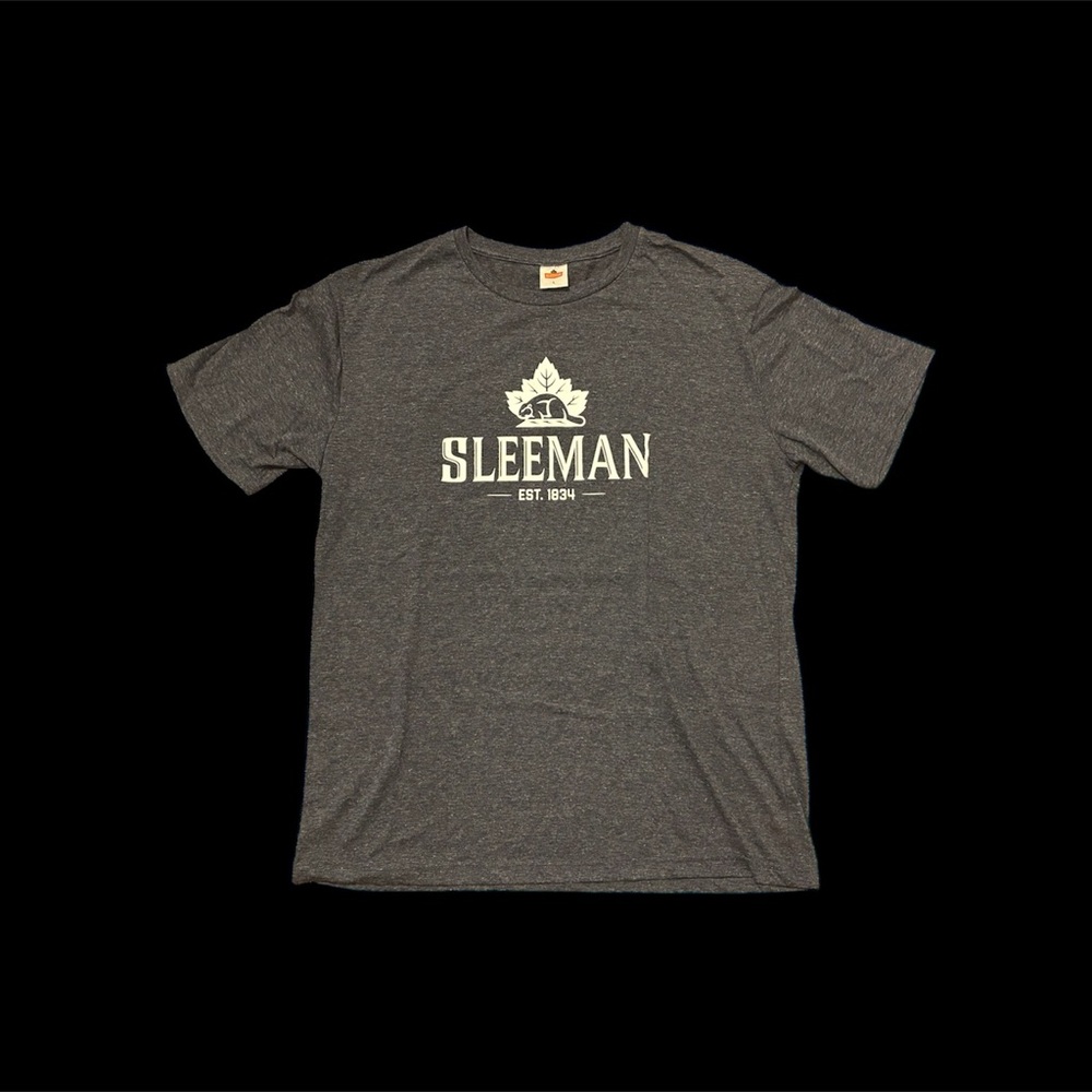 Mens Sleeman Beer Shirt Gray Soft Size Large
